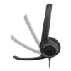 981-001576-headphones-earbuds-1192293398 Logitech H390 USB Headset with Noise-Cancelling Mic Black 981-001576